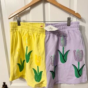 Queen of Sparkles Sequin Tulip Shorts XL NWT